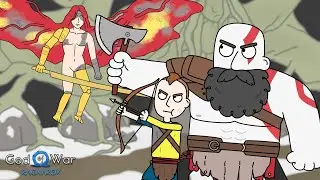 Kratos and Atreus meet Valkyrie – God of war Ragnarok x Elden ring animation