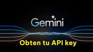 Obten una API key de #gemini y gratis!