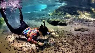 Underwater Metal Detecting & Treasure Hunting Competition in Crystal Clear Water at Rock Springs Run