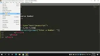 Reverse of a Number using while loop in Javascript