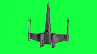 space ship green screen 