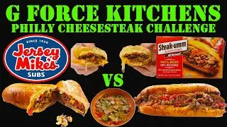 G FORCE KITCHENS NO TALK COOKING SHOW | HOT PHILLY CHEESESTEAK SUBS RECIPE | CHEESESTEAK CHALLENGE |