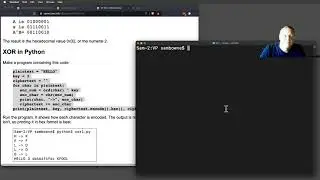 Caesar Cipher and XOR in Python 3