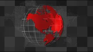 Realistic Spinning Globe Animation Effect in after effects for news channel background