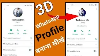 How To Make 3D WhatsApp profile photo | 3D Photo Editing | PixelLab  Photo Editing