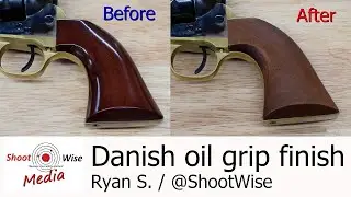 Refinishing grips Danish oil