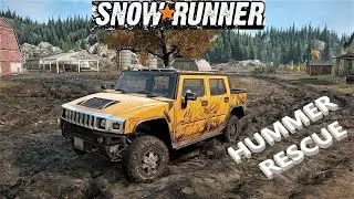 SnowRunner [Xbox Series X Gameplay] - Hummer H2 Location & Rescue!!