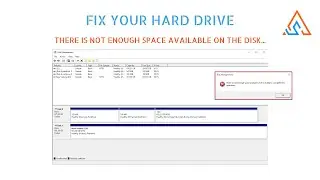 Disk management - There is not enough space available on the disk SOLVED Warning: It will clear HD!