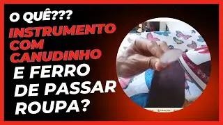 Como FAZER um aerofone com canudinho utilizando ferro de passar roupa