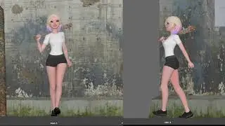 [maya]sexy woman walk cycle animation