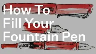 How to fill your Lamy Safari Pen, and what Ink to use.