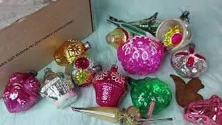 Распаковка - 4. Елочные игрушки СССР.