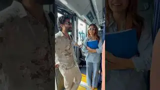 Unexpected reunion! 😍 | #Nani, off for promotions, meets #Samantha along the way | Gulte.com