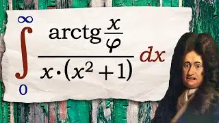 Integral with arctangent, golden ratio, and Leibniz's trick