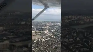 Летим над Краснодаром. Над парком Галицкого