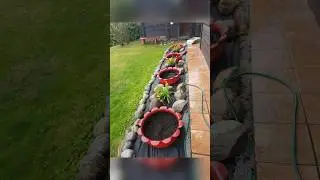 Клумба из покрышек как сделать 🧤