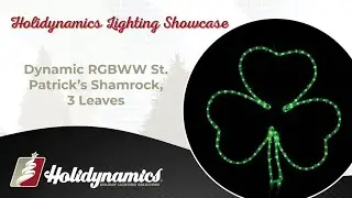 Dynamic RGBWW St. Patrick’s Shamrock 🍀 | Color-Changing Holiday Décor by Holidynamics