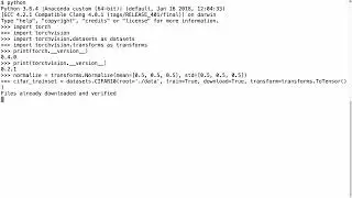 Normalize CIFAR10 Dataset Tensor