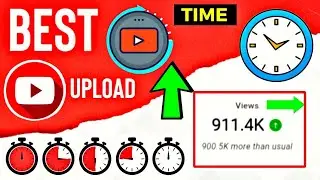 Best time to upload youtube videos | Best time to post on youtube