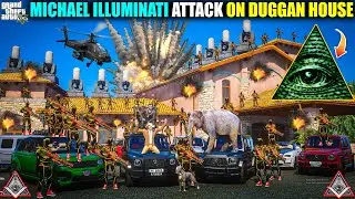 🔺GTA 5 : MICHAEL THE INDIAN MAFIA ILLUMINATI ATTACK ON DUGGAN BOSS GOLD WITH UNDERWATER MAFIA 🔥