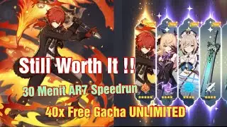 FREE GACHA 40x dengan Reroll AR7 Speedrun / Cara CEPAT AR7 Genshin Impact (Masih Work!)