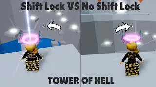 Racing Myself // Shift Lock Vs No Shift Lock! // TOWER OF HELL