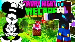 Minecraft vs Friday Night Funkin - Minie Mouse vs DanTDM - FNF in Minecraft
