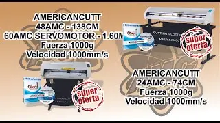 🔥MUESTREO & CALADO  CORTE DIRECTO 🚀 AMERICANCUTT PLOTTER DE CORTE | CALIDAD & PODER |👈