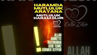 HARAMDA MUTLULUK ARAYANA MUTLULUK HARAM OLUR !! #kalbizikir #shortsviral #shortsyoutube #shortvideo
