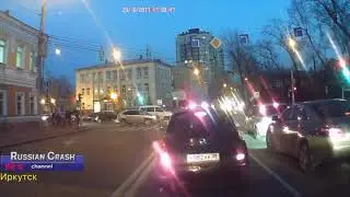 Дураки на дорогах подборка ДТП с видеорегистратора