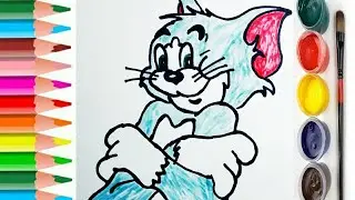 Bolalar uchun Tom va jerry rasm chizish / как нарисовать тома/ how to draw tom,