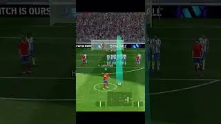 knuckle shot free kick tutorial in efootball 2024//#efootball #efootball2024 #youtubeshorts #shorts