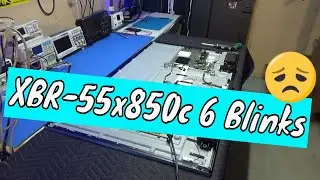 Sony XBR-55x850c cuts off then goes to 6 red blinks. How to Check.