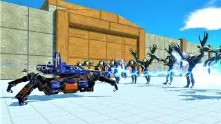 10 boss factions vs War robot (S.P.I.D.E.R) Animal Revolt Battle Simulator