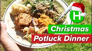 Christmas Potluck Dinner VLOG