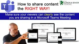 Teams Meetings, share content the RIGHT WAY!