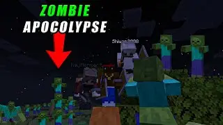 BEATING MINECRAFT BUT THERE IS A ZOMBIE APOCOLYPSE! 🧟‍♂️