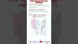 5 Most Common Important interview questions