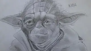 мастер Йода, рисунок карандашом Star Wars 9