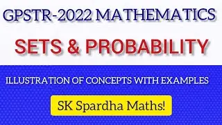 GPSTR| MATHEMATICS| SETS & PROBABILITY DESCRIPTIVE & Mcqs| #skspardhamaths #gpstrmathssciencedescrip