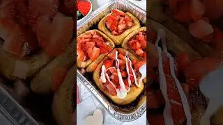 Strawberry Cinnamon Rolls | Easy & Delicious Recipe #Shorts