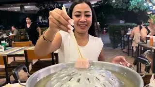 So delicious BBQ in Thailand with Hot Lady, Phuket - Thailand