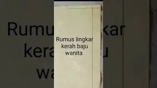 rumus menentukan lingkar leher baju wanita#shorts  #tutorial #polabaju