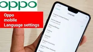 Oppo Mobile Language Settings