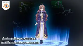 Anime Magic Circle With Geometry nodes in Blender | Blender Tutorial