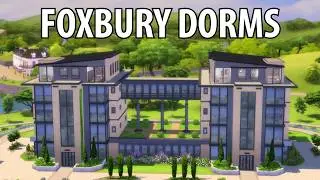 Renovating the Foxbury dorms in The Sims 4 University | Speedbuild