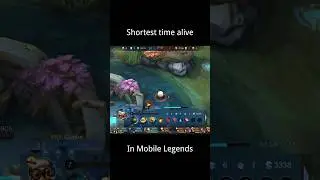 Shortest time alive #MLBB #Gaming #Funny #Diggie