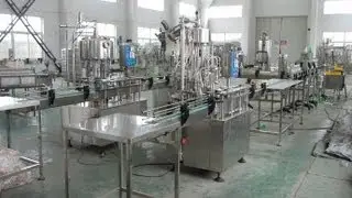 automated edible oil filling machine with 14 heads screw capper senor labeling date printer line