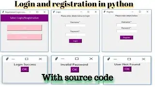 3 User Registration in python | 2020 | how to make a login and registration screen using tkinter