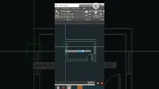 2d single room plan in autocad #shorts